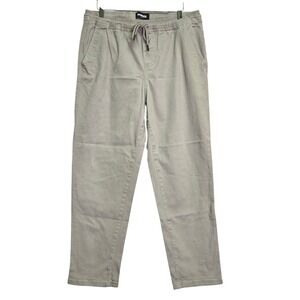 RSQ Mens Pants Drawstring Waist Khakie Tan Size Large Pull On